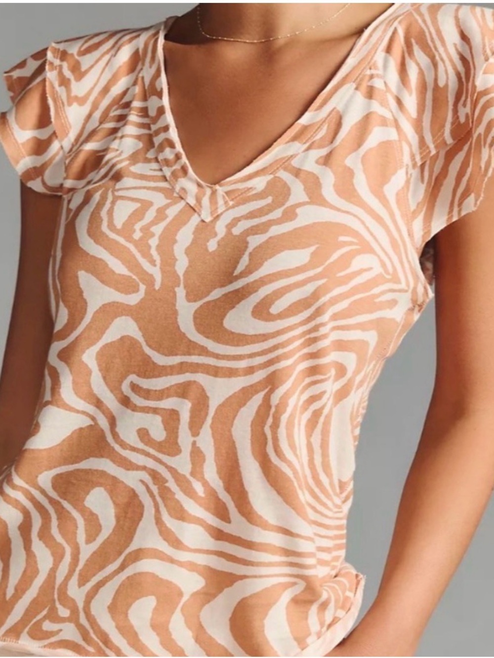 Maeve By Anthropologie Catie Ruffle Tee